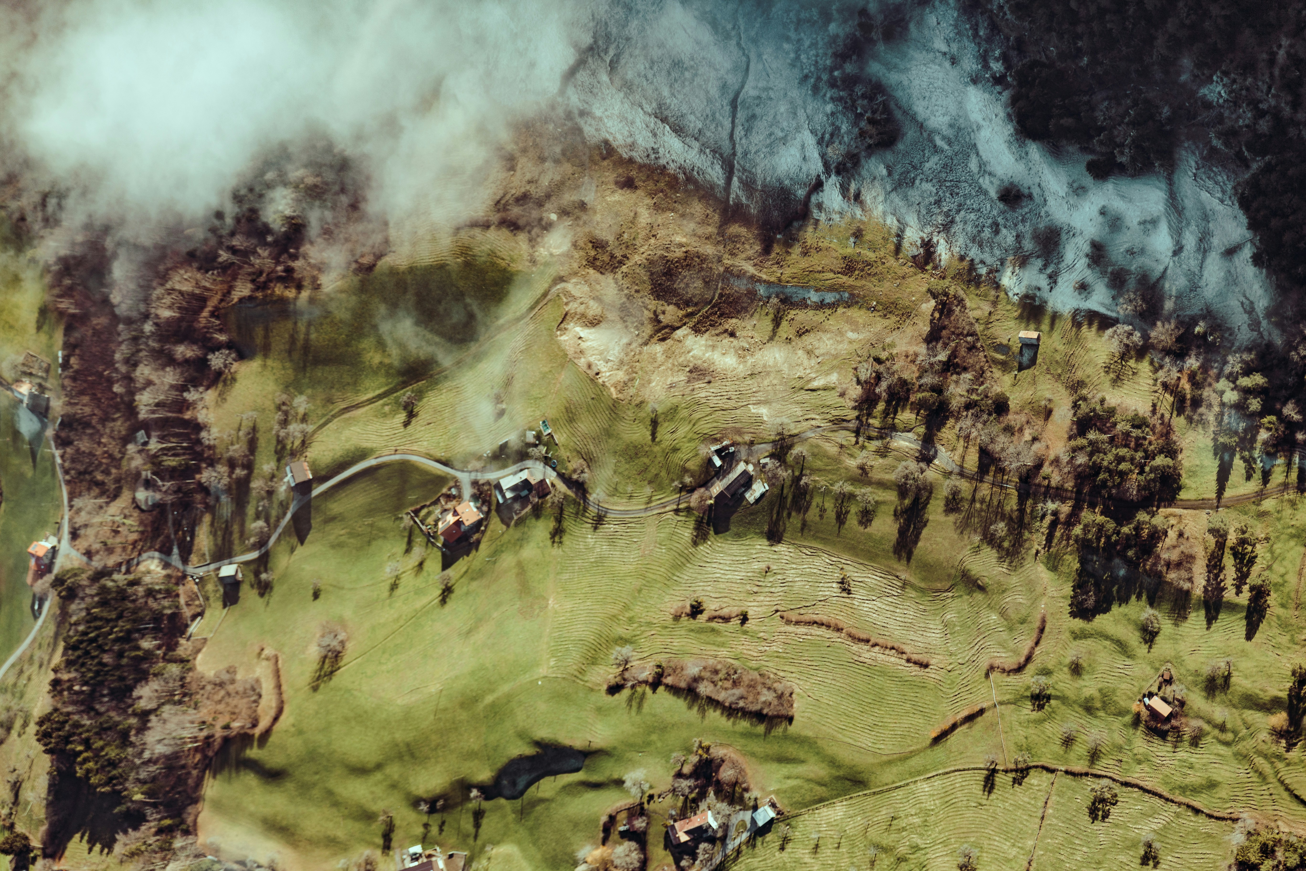 The landscape of the Appenzellerland looks like a painting from above, as if some higher life form had known exactly what He was doing.