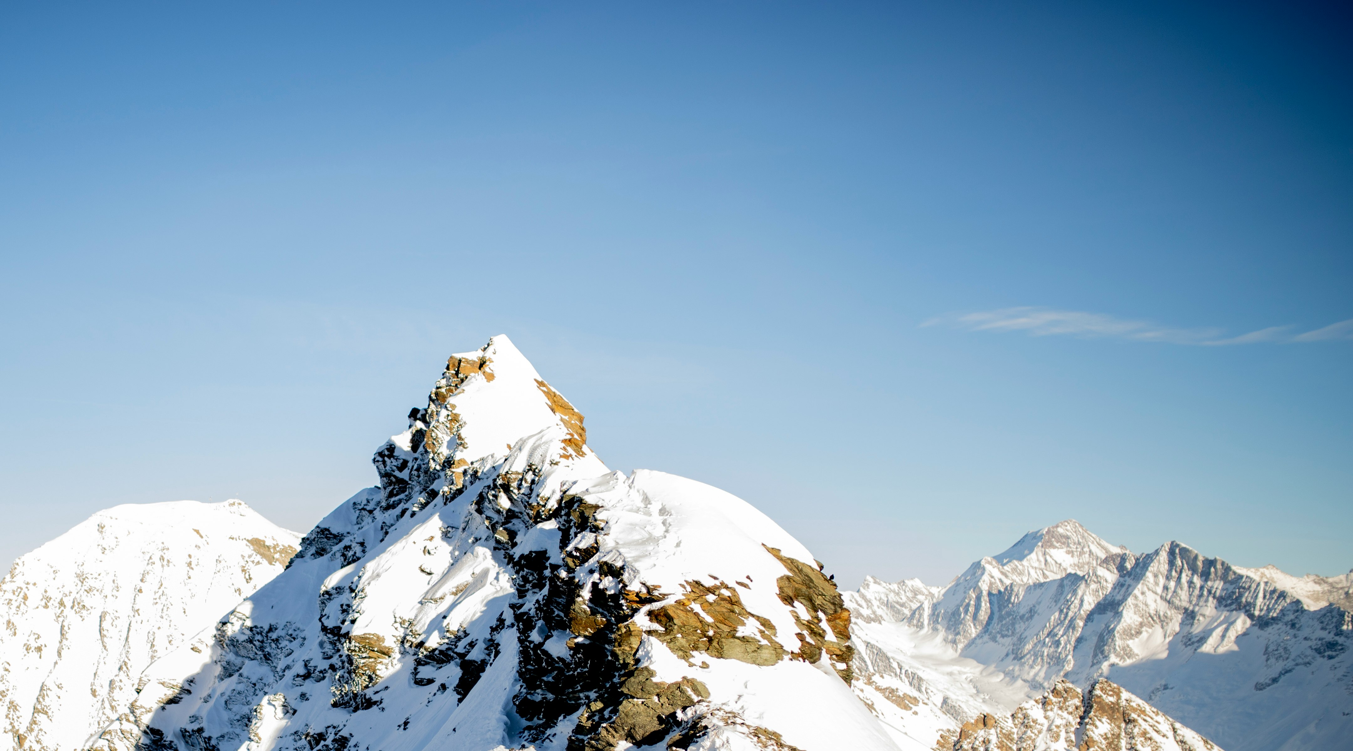 landscape photography of white mountain