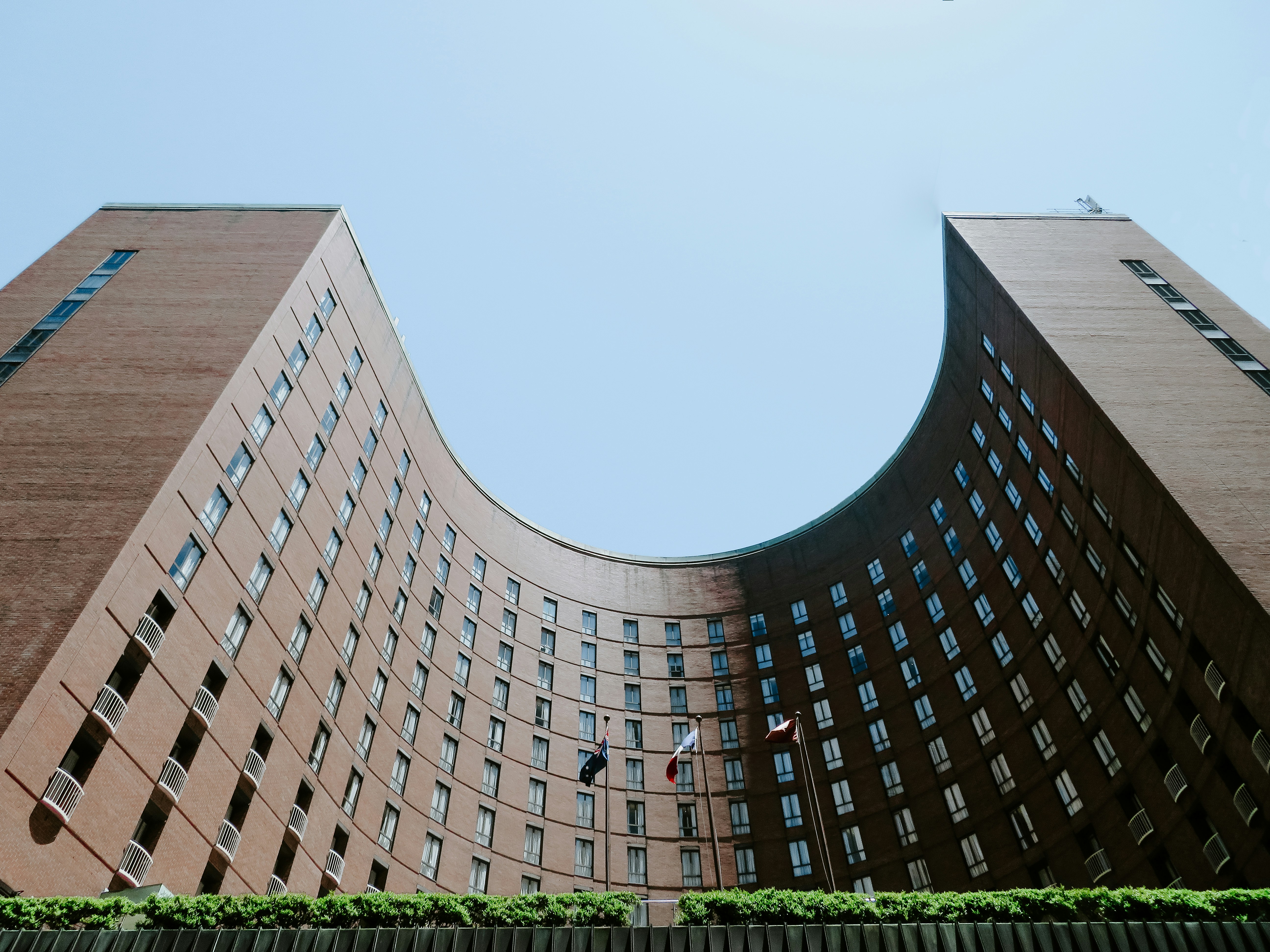 When I left the train station called martin place I saw this beautiful round building which I think was a hotel. The building was very fascinating to watch.