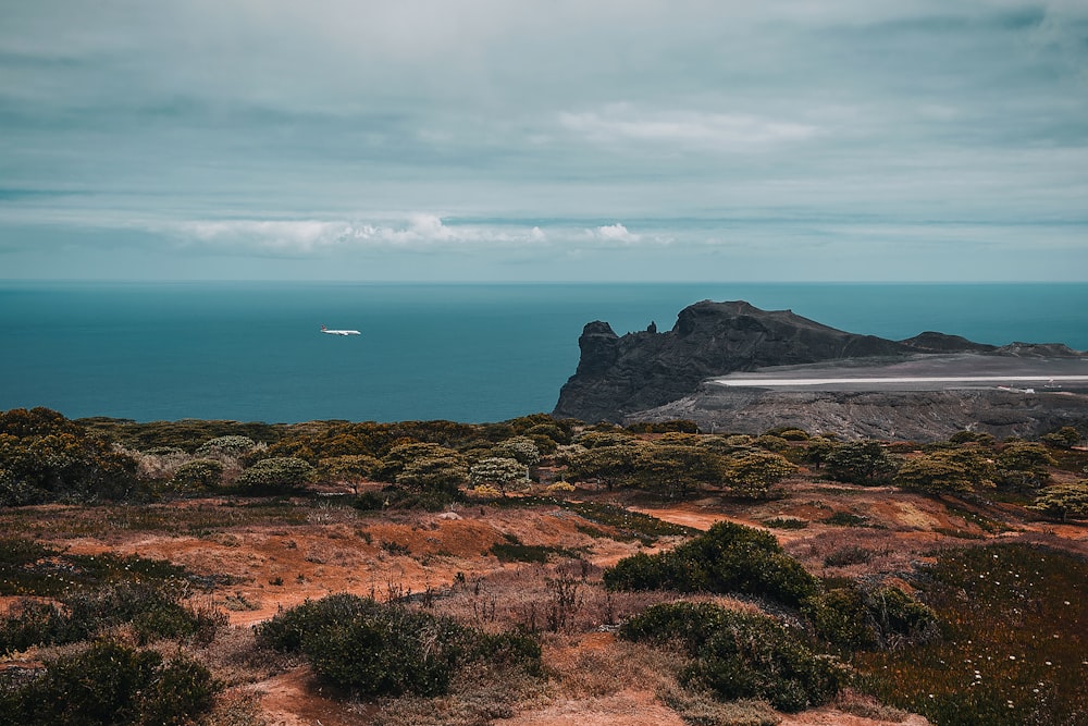 mountain near sea