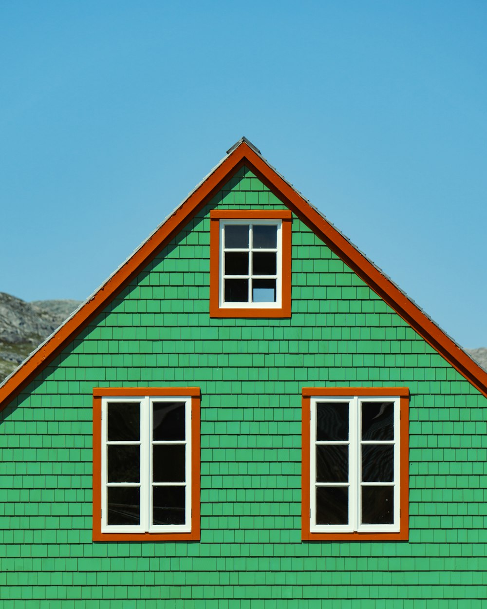 green and brown wooden house