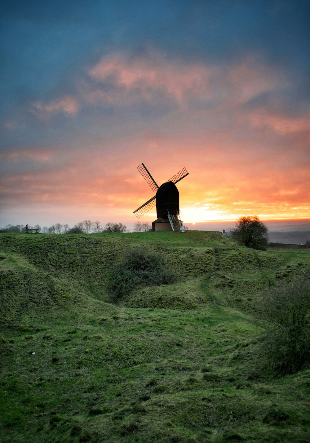 windmill in field