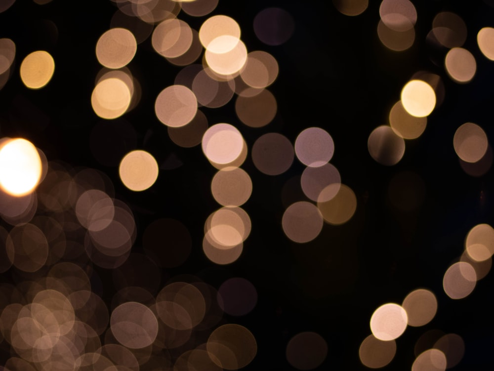 white bokeh lights