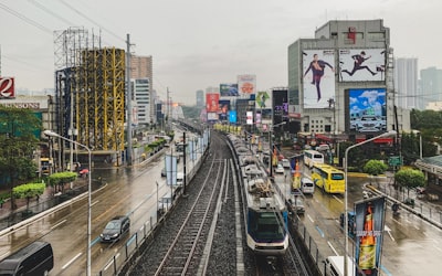 train beside building philippines google meet background