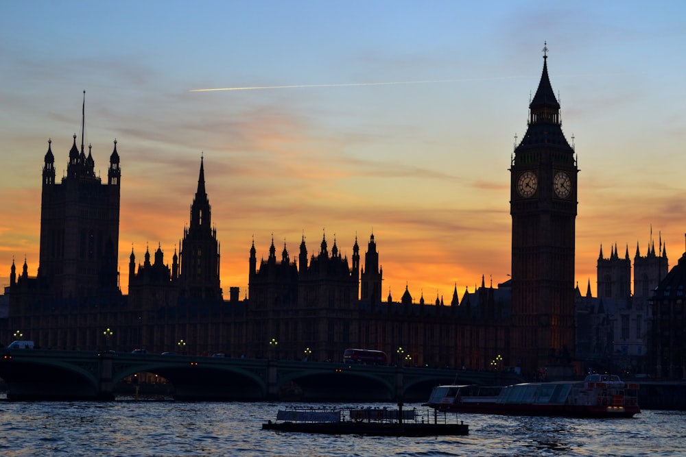 Silhouettenfotografie London, Big Ben