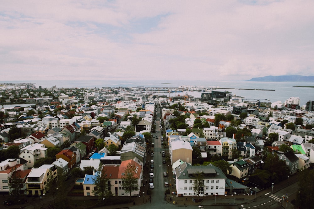 aerial photography of houses