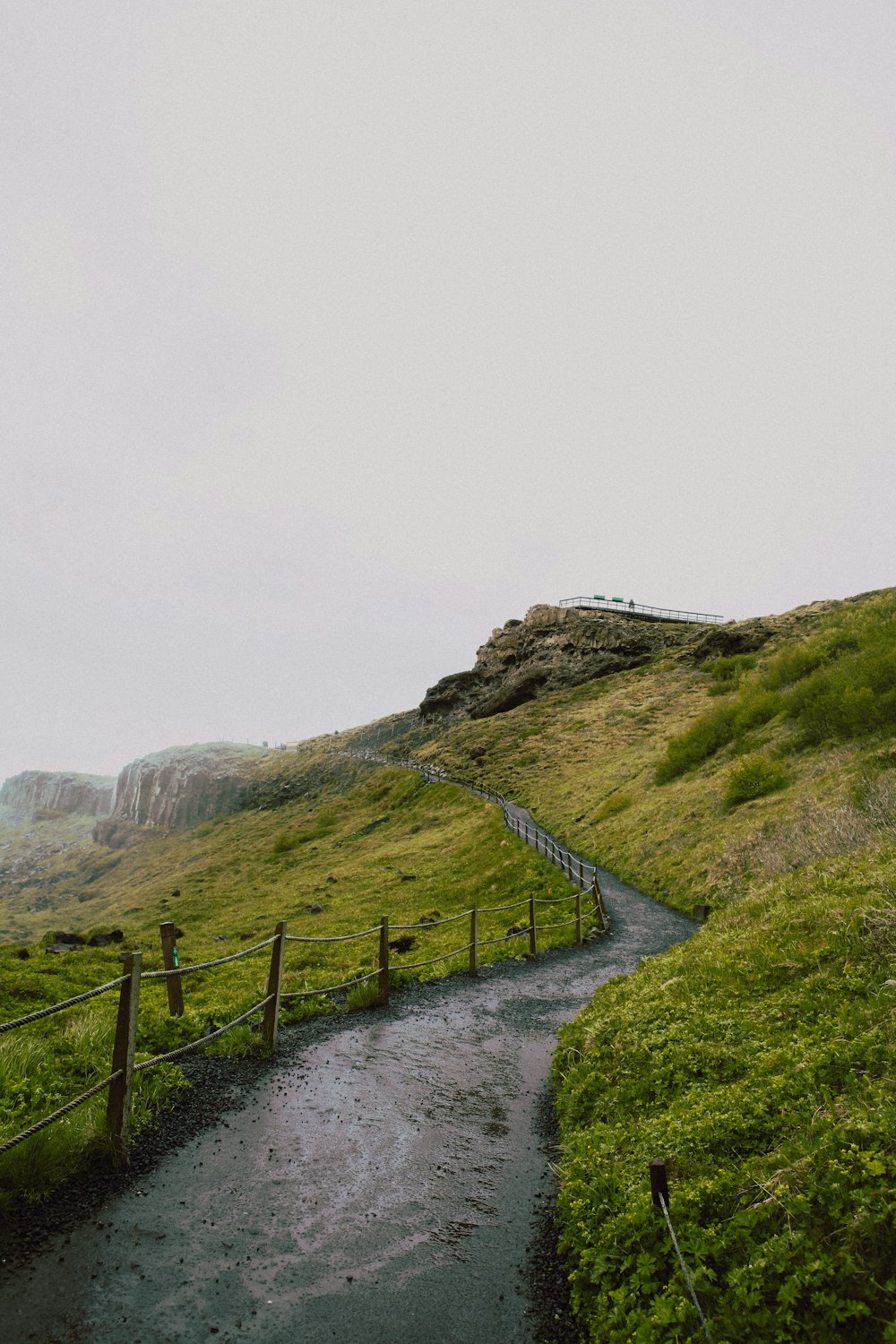 Landscape of a mountain road