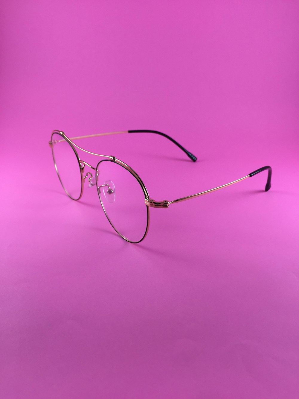 brown-framed eyeglasses