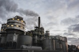 white and brown factory during day