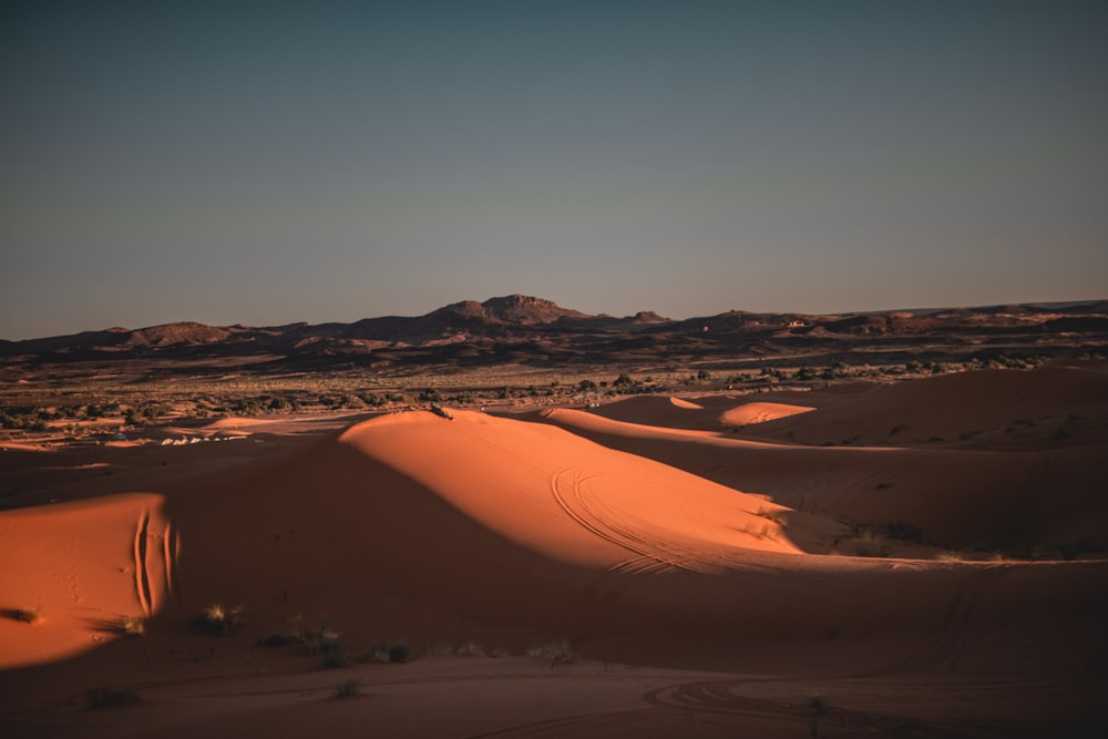 aerial view photography of desert