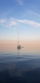 white sailboat at middle of sea