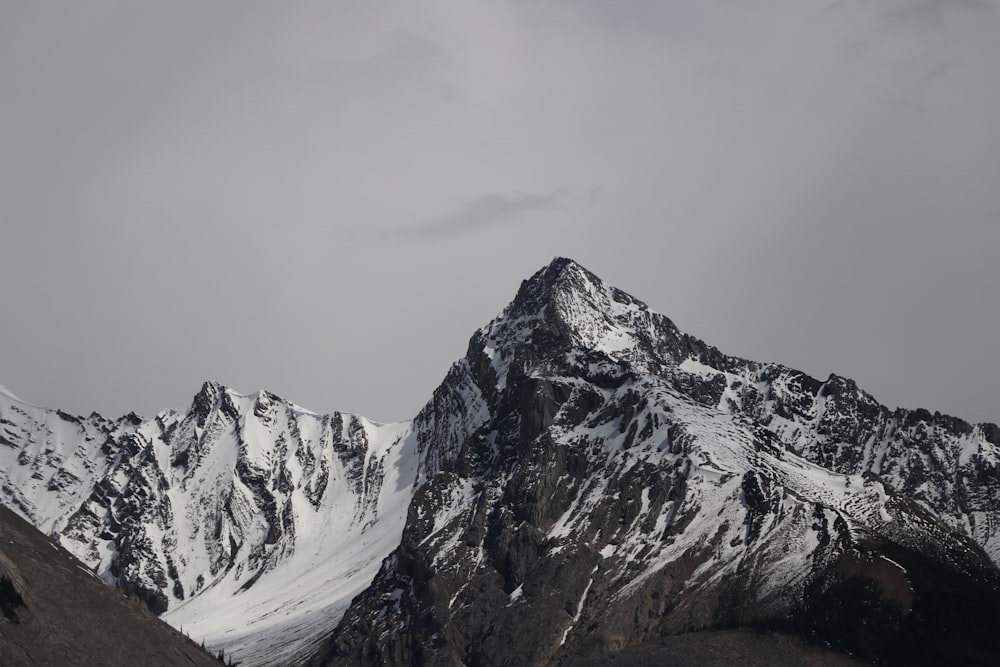 snow covered mountain during daytime