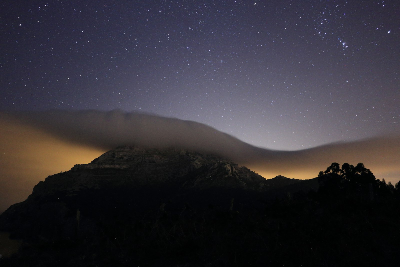 Canon EOS 70D sample photo. Silhouette of mountain with photography