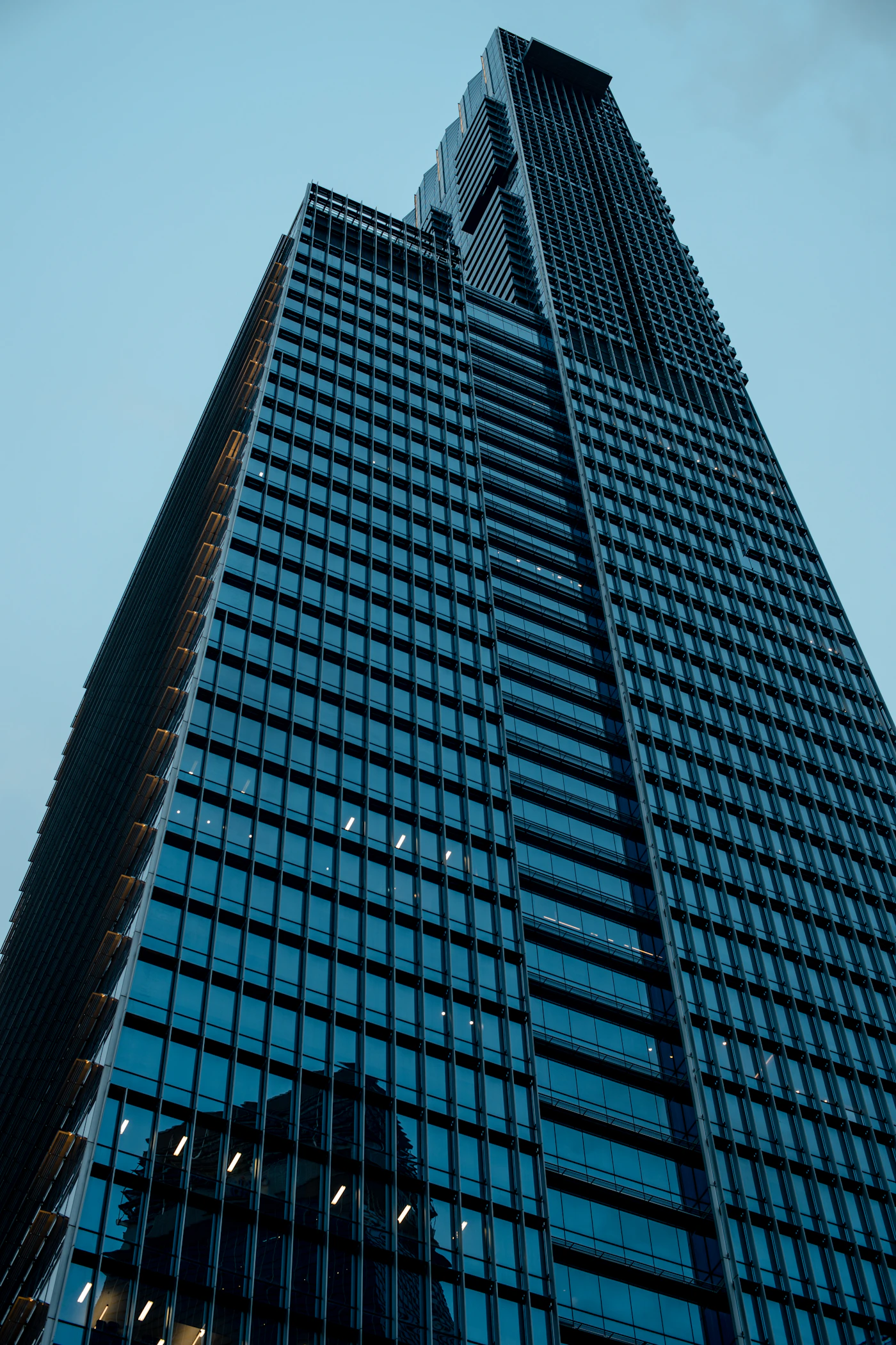 Modern glass technology tower