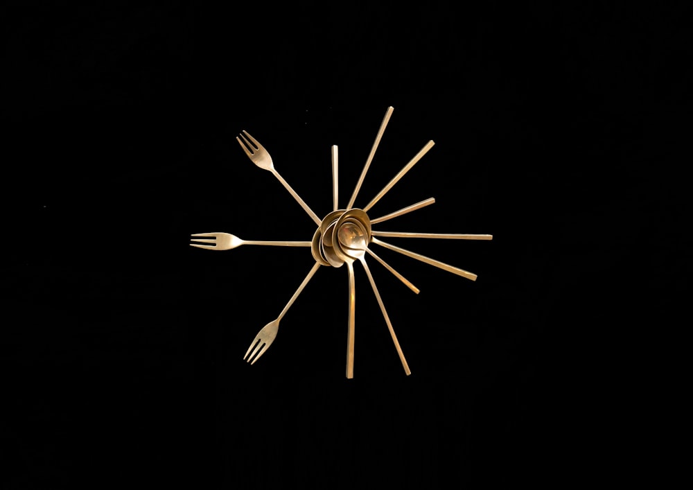 gold flatware set