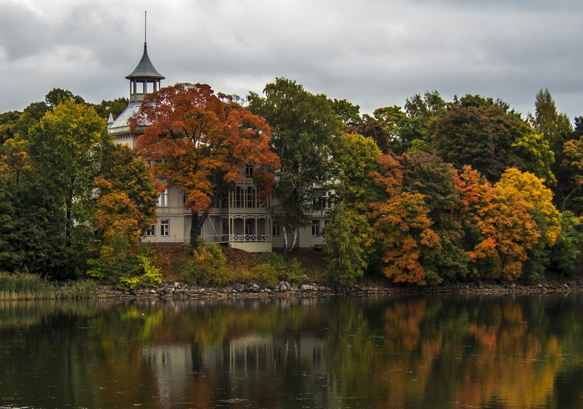Autumn in Toolonlahti Helsinki, Finland