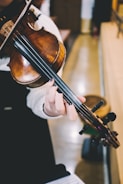 person playing violin
