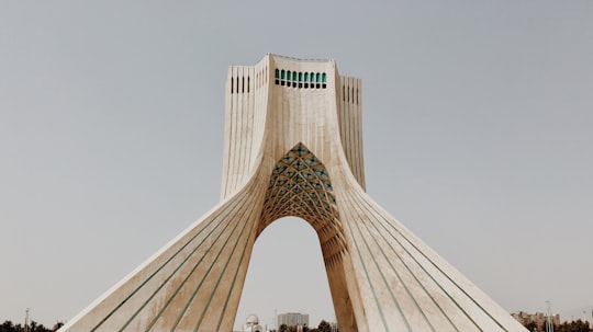 gray concrete building under gray sky in Azadi Tower Iran