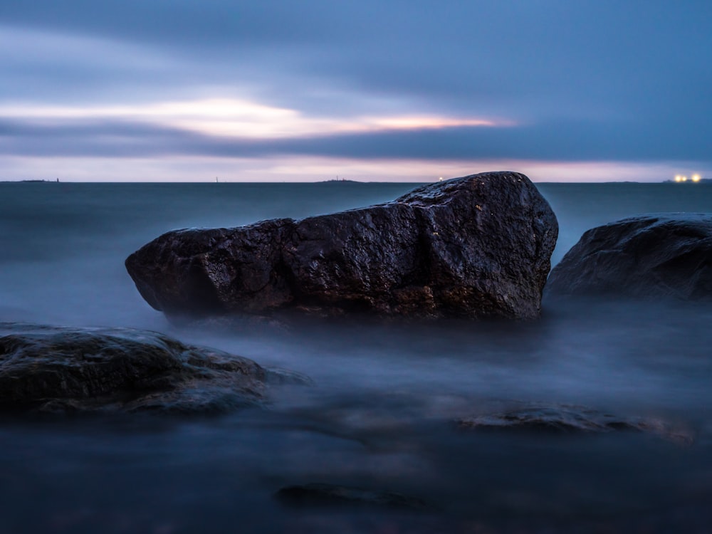 gray rock formation