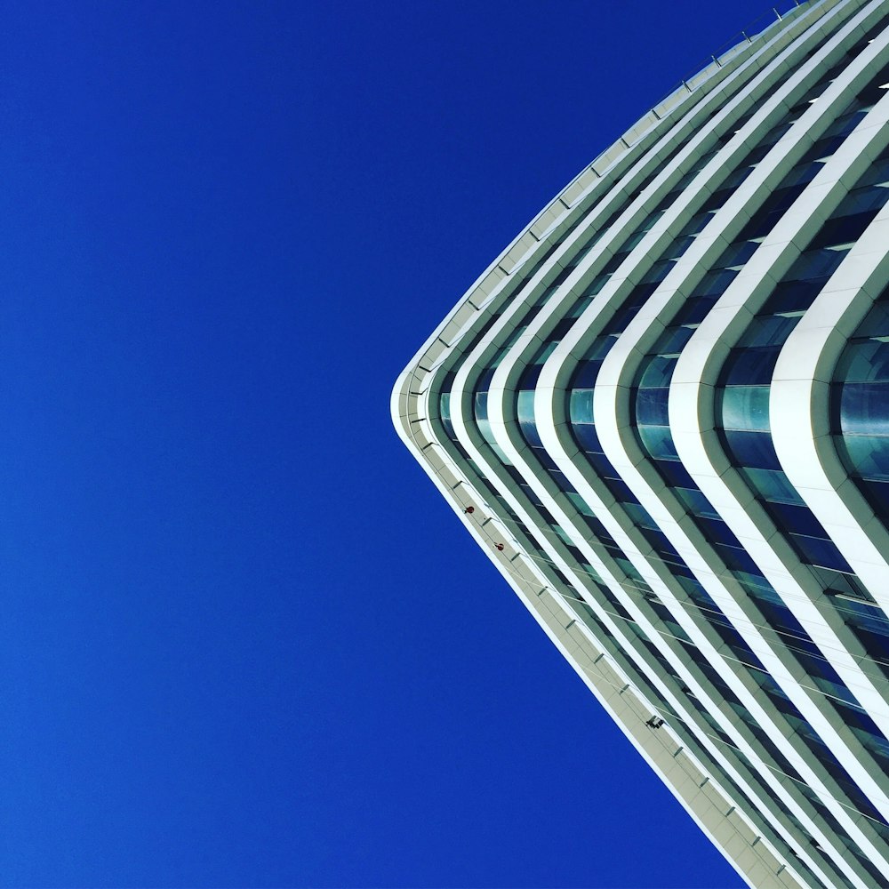 low-angle photography of high rise building