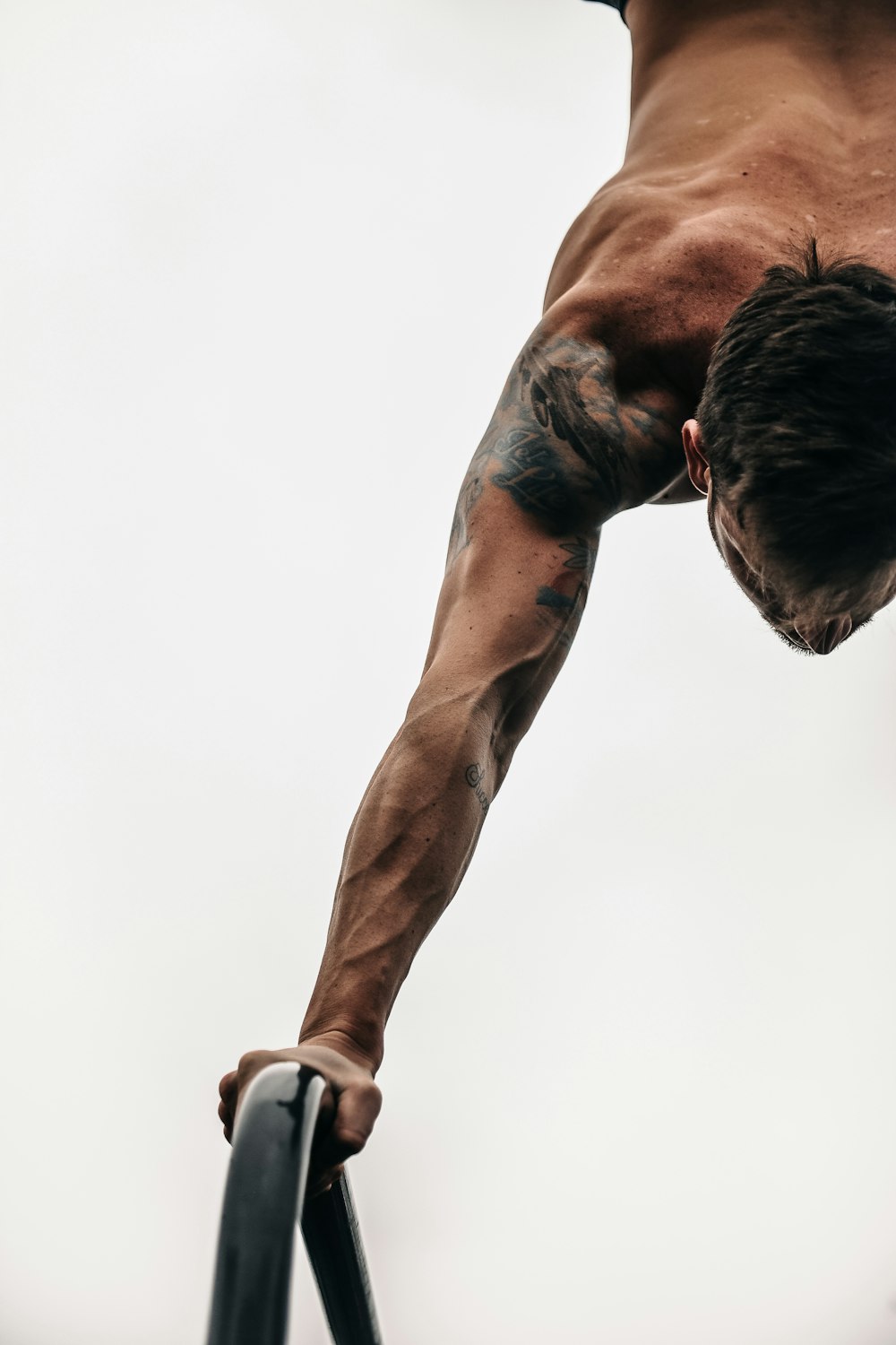 man performing exercise