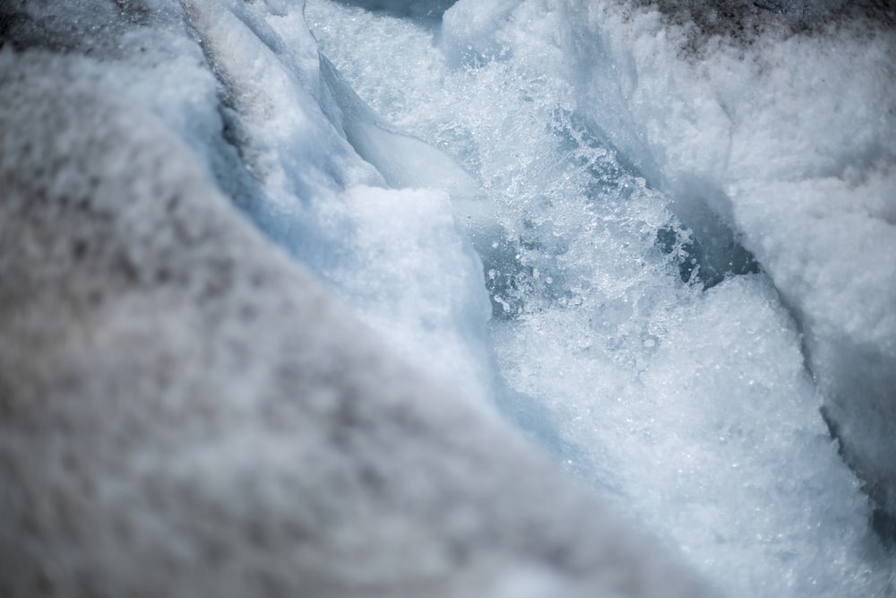 close-up photo of ice berg