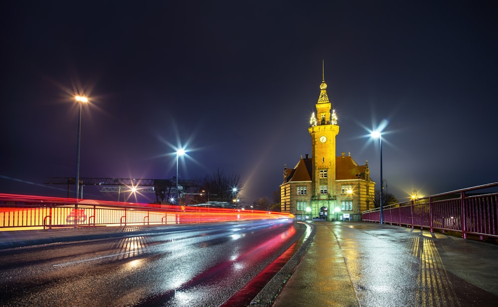 lighted church