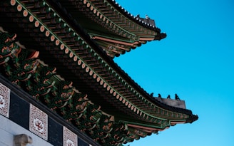 brown temple under blue sky