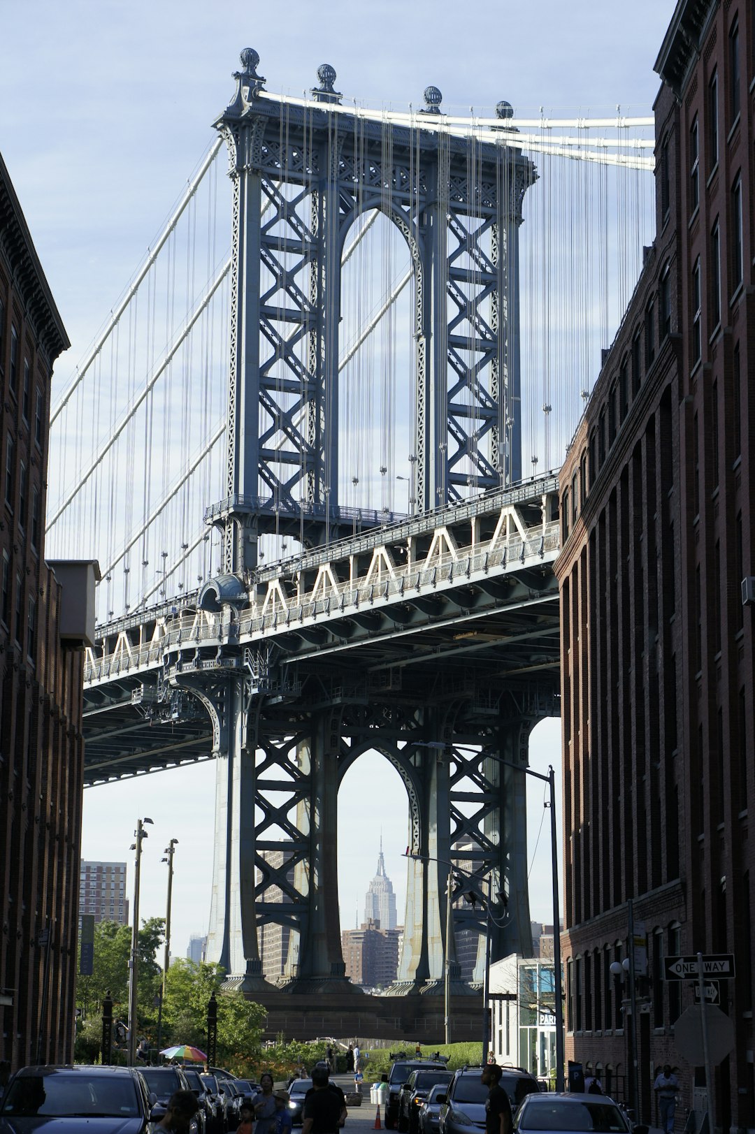 gray cable bridge