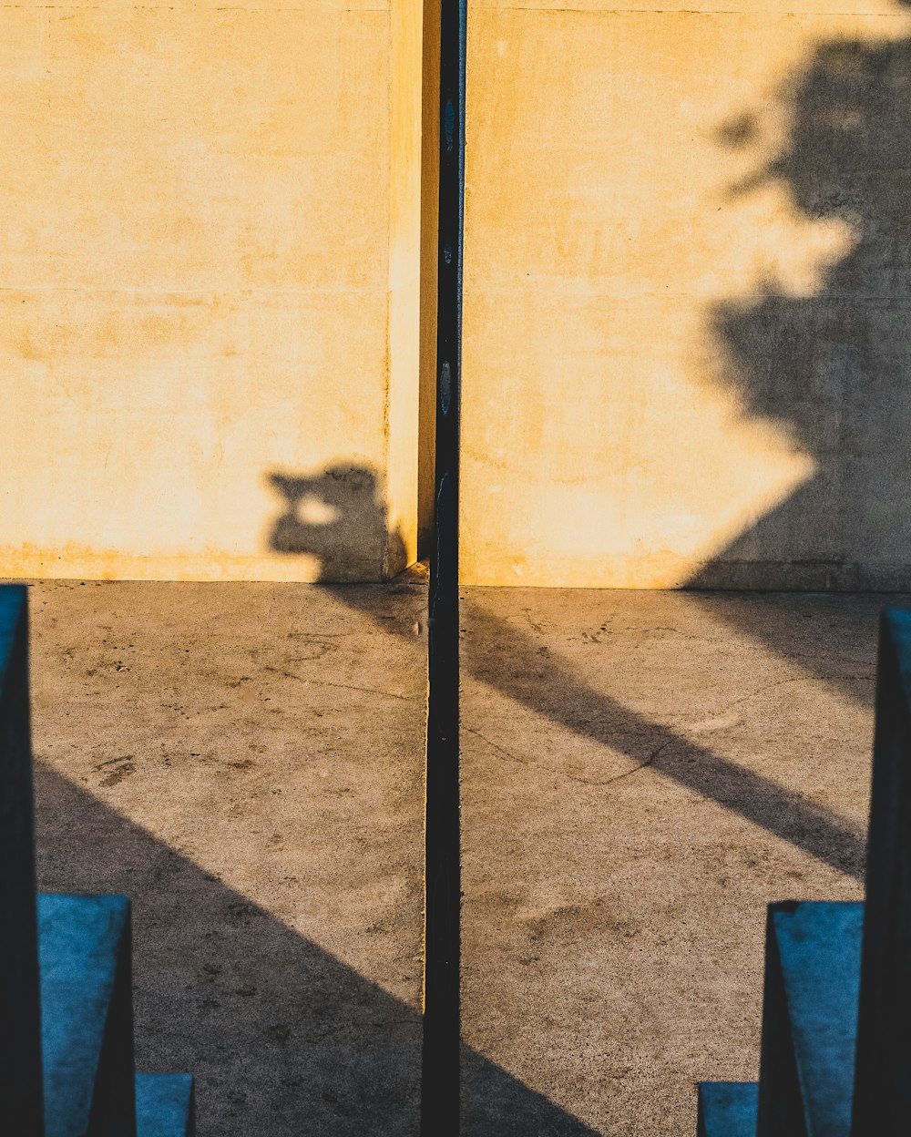 shadow of person on wall