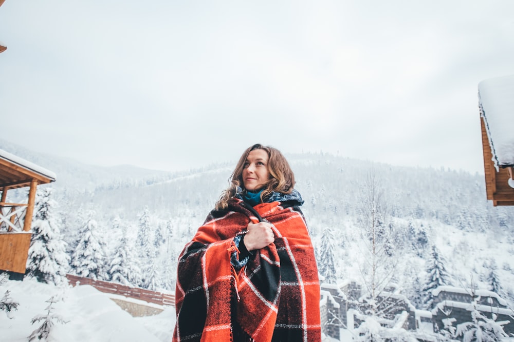 man covering body with blanket