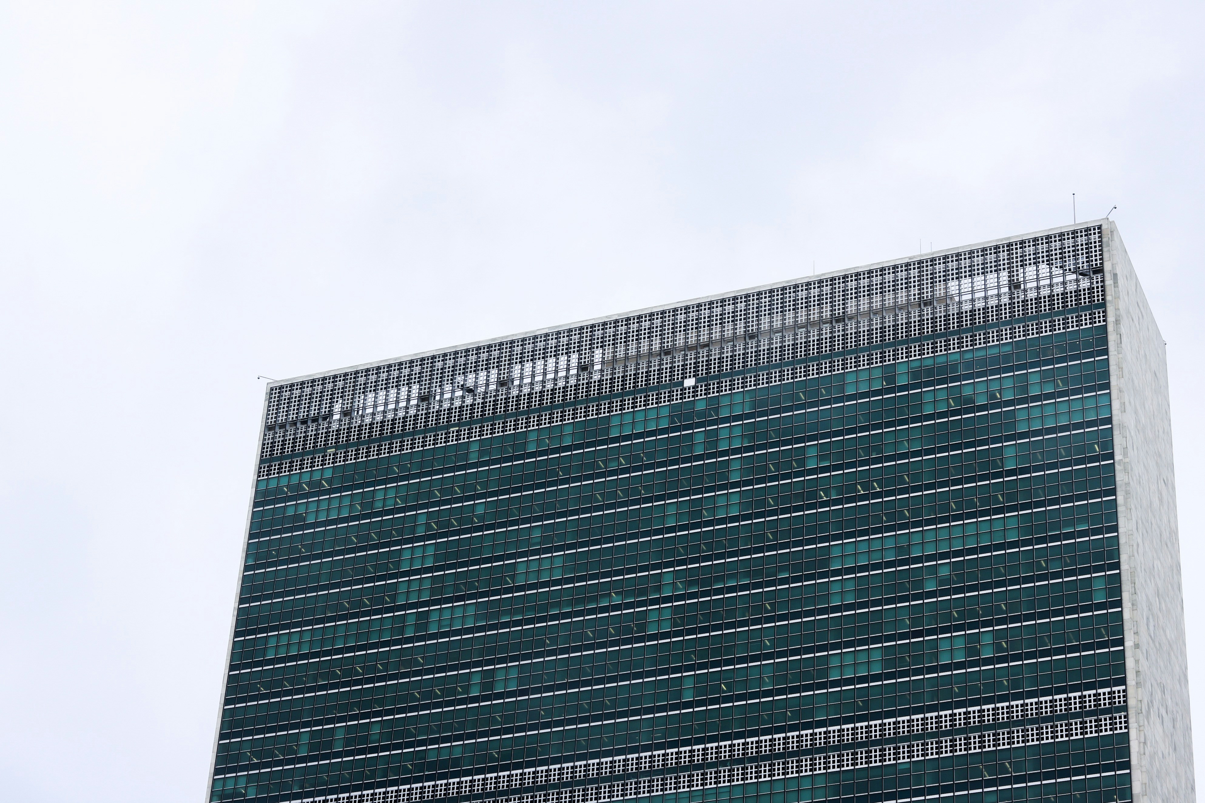 green and gray glass building