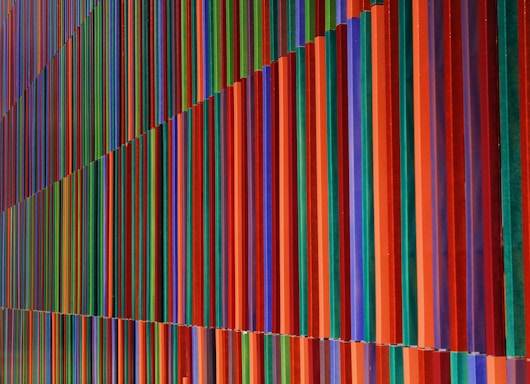 multicolored striped illustration