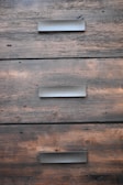 Detailed shot of wood textures and patterns on a handcrafted dresser.