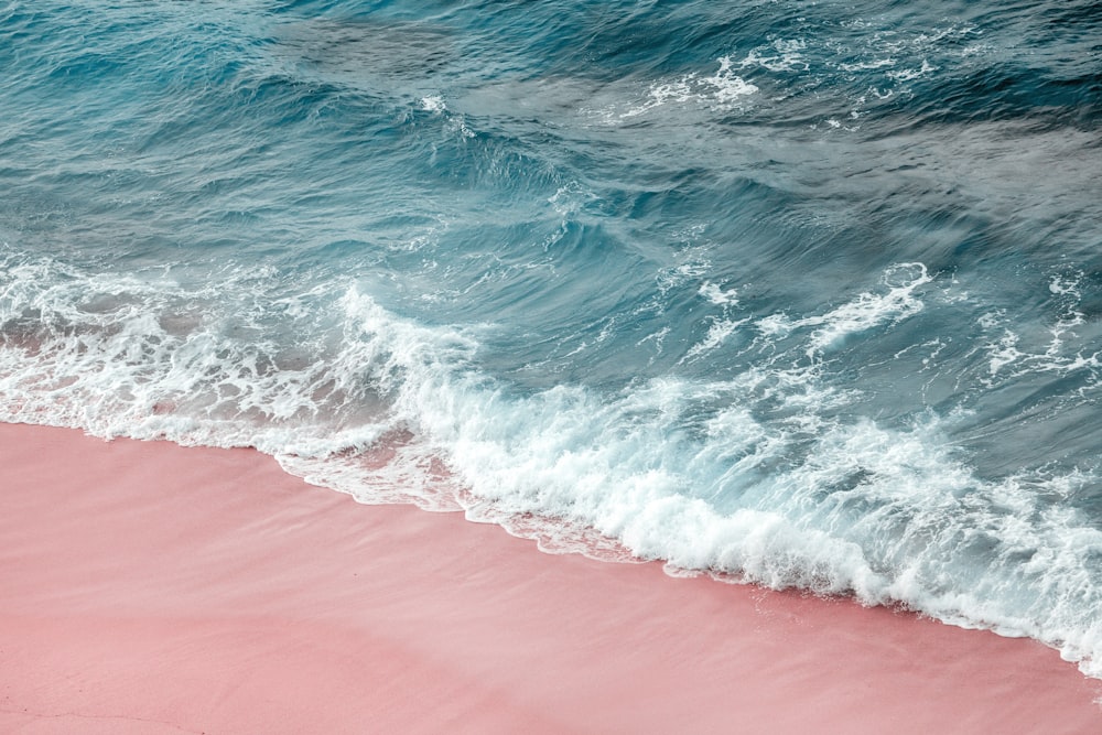 vue sur les vagues de la mer