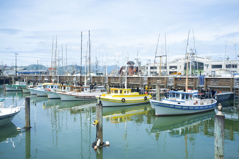 yacht boats on boat dock