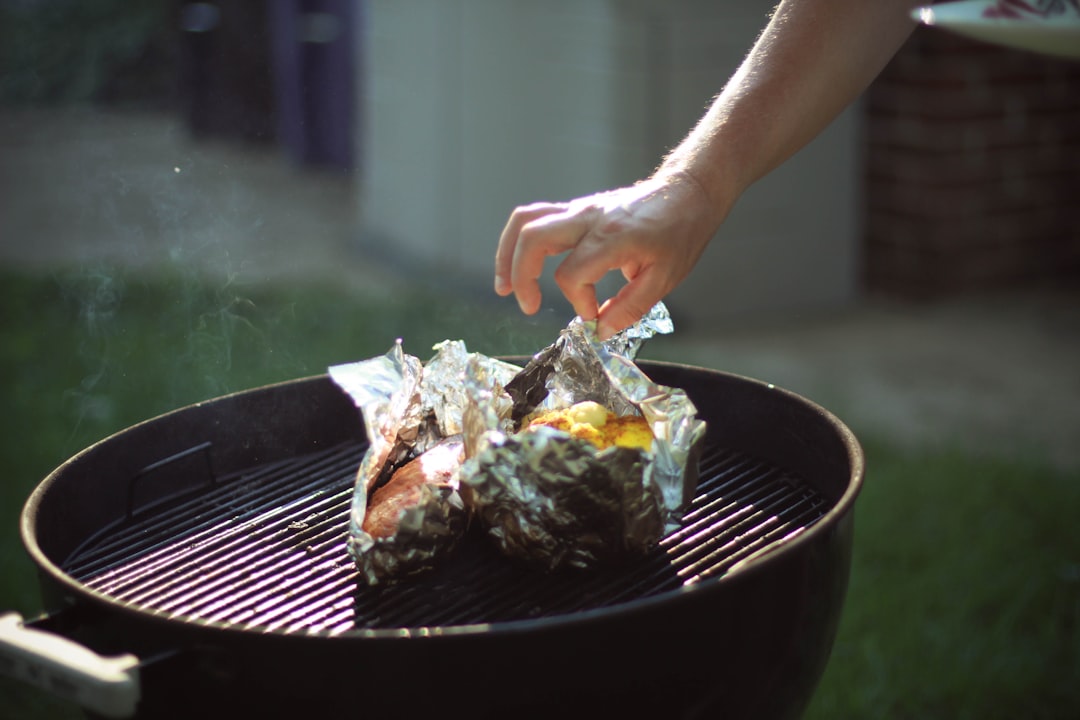 foil on grill pan