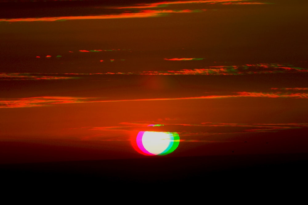 photo d’un coucher de soleil