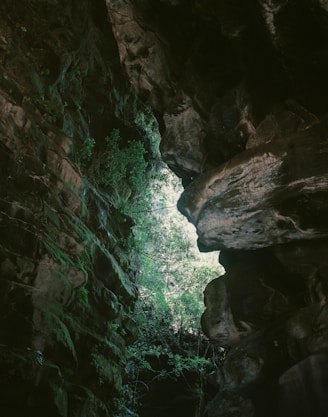 cave during daytime