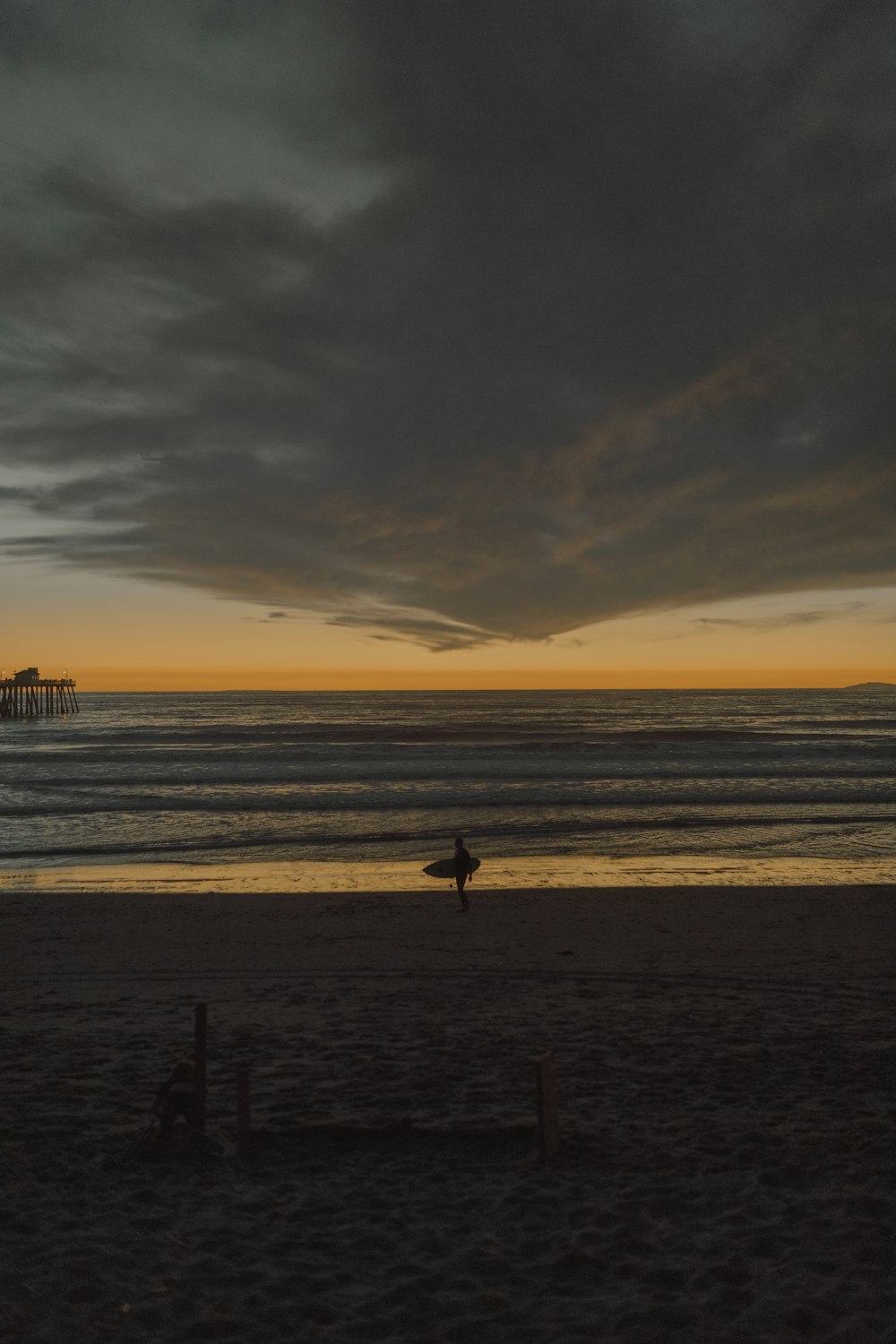 beach during golden hour