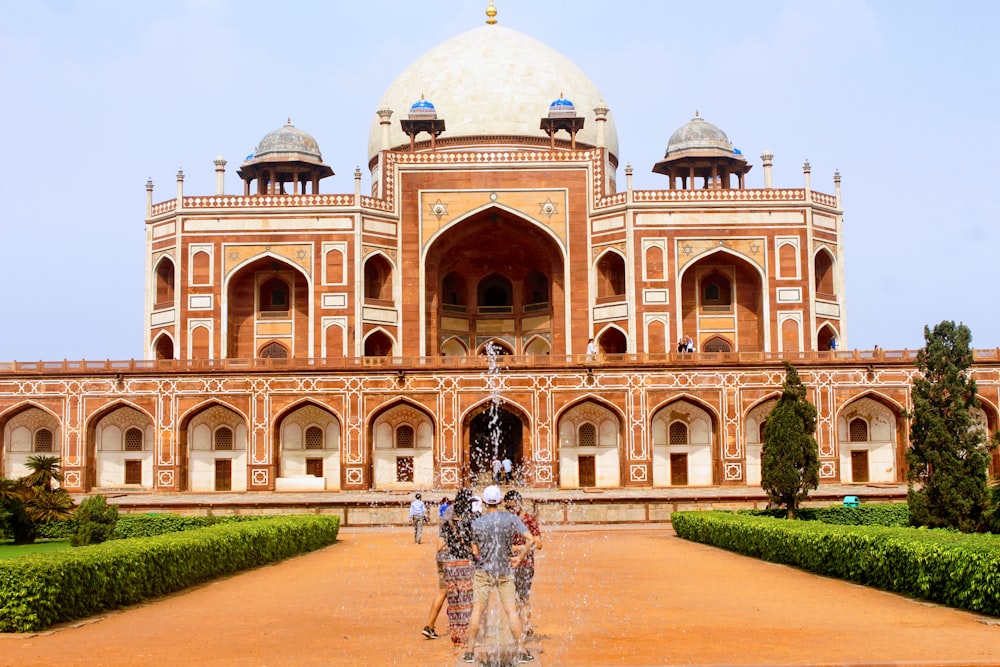 Brown And White Dome Building