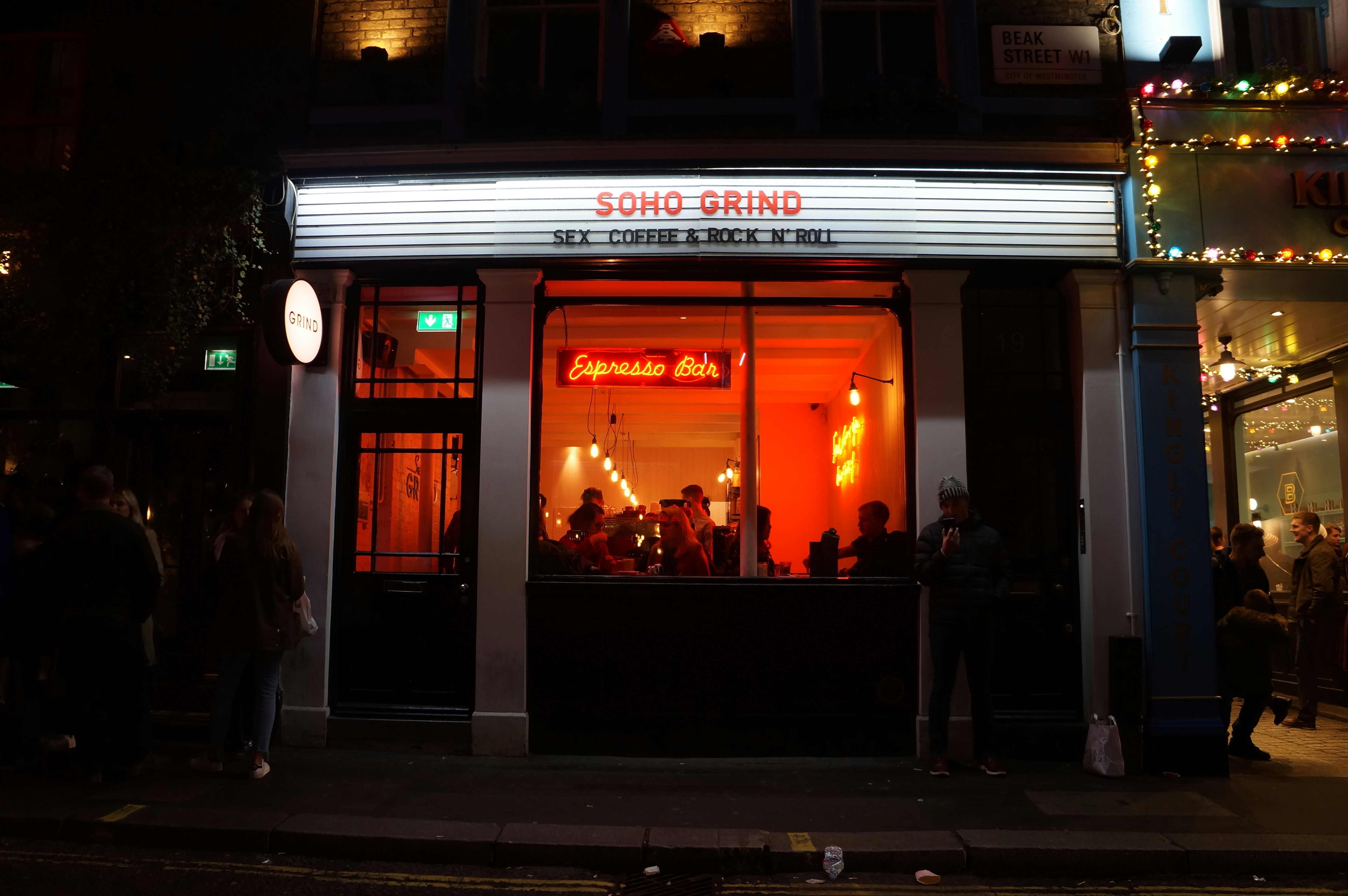 The exterior of a closed building store in London.