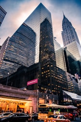 low angle photo of high-rise building