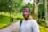 selective focus photography of man in gray crew-neck shirt