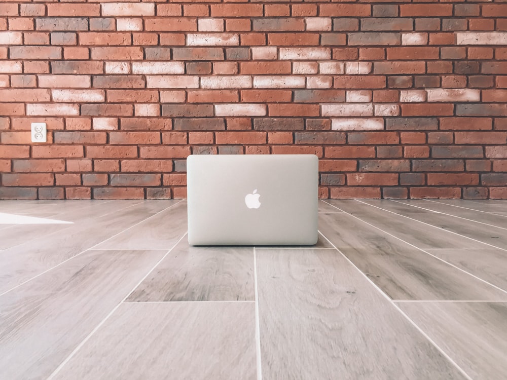 MacBook on floor