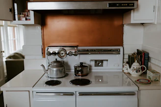 clean kitchen stove