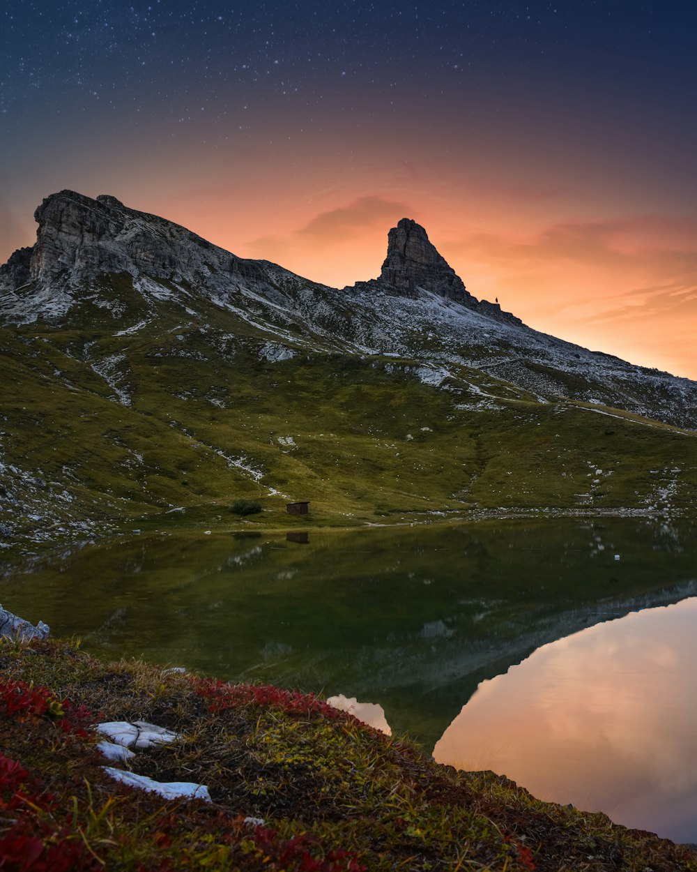 lake surrounded by rock formation