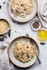 pasta on plate with fork