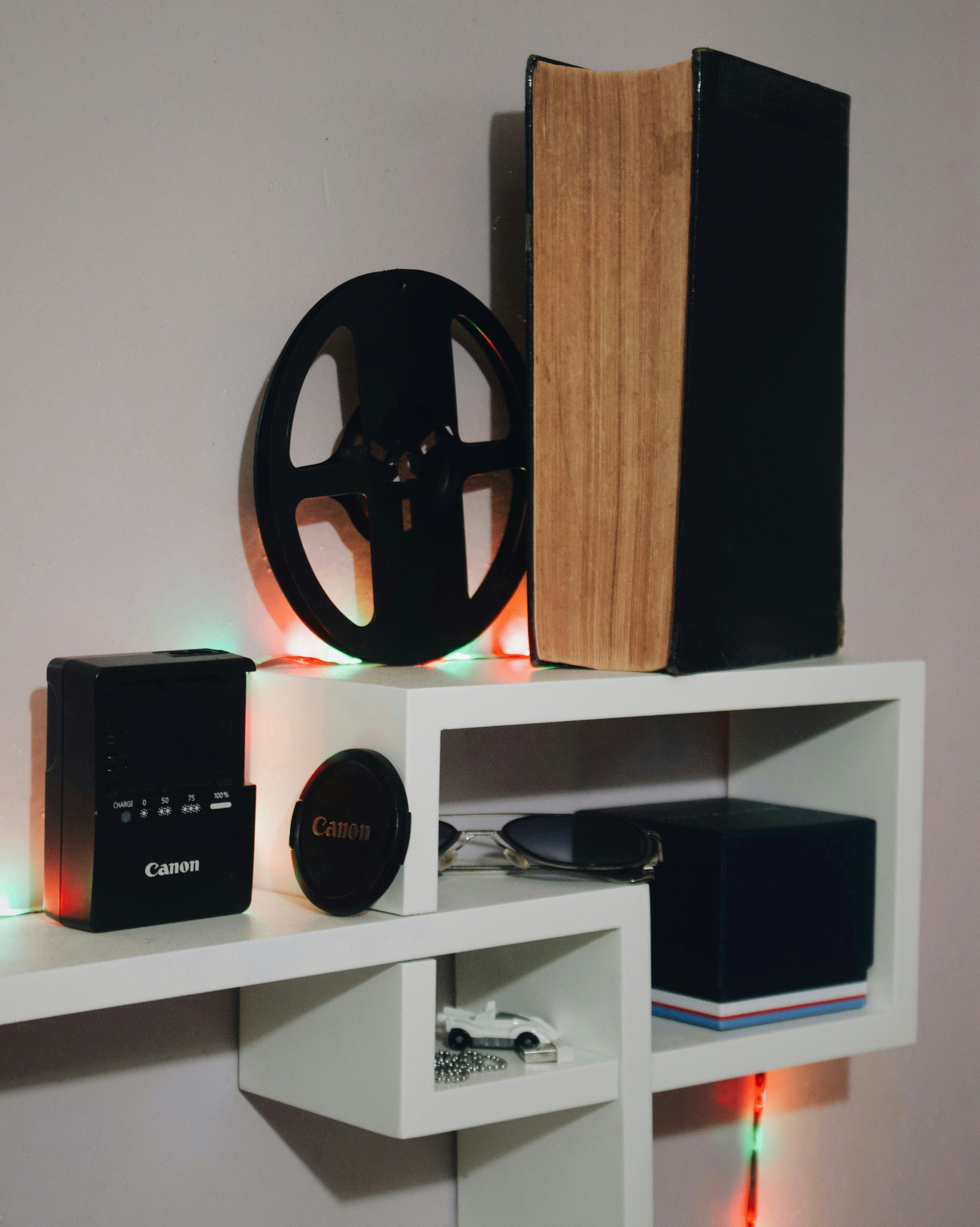Smart Hub on Wooden Shelf