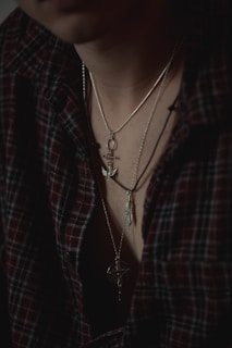 person with necklaces